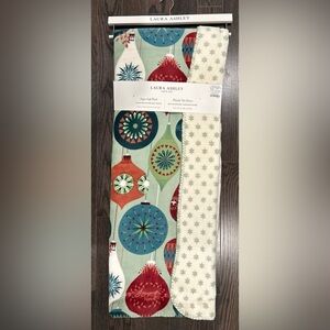 Laura Ashley super soft reversible plush NWT